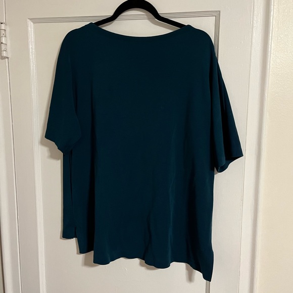 Eileen Fisher Dark Blue Blouse - Picture 4 of 4